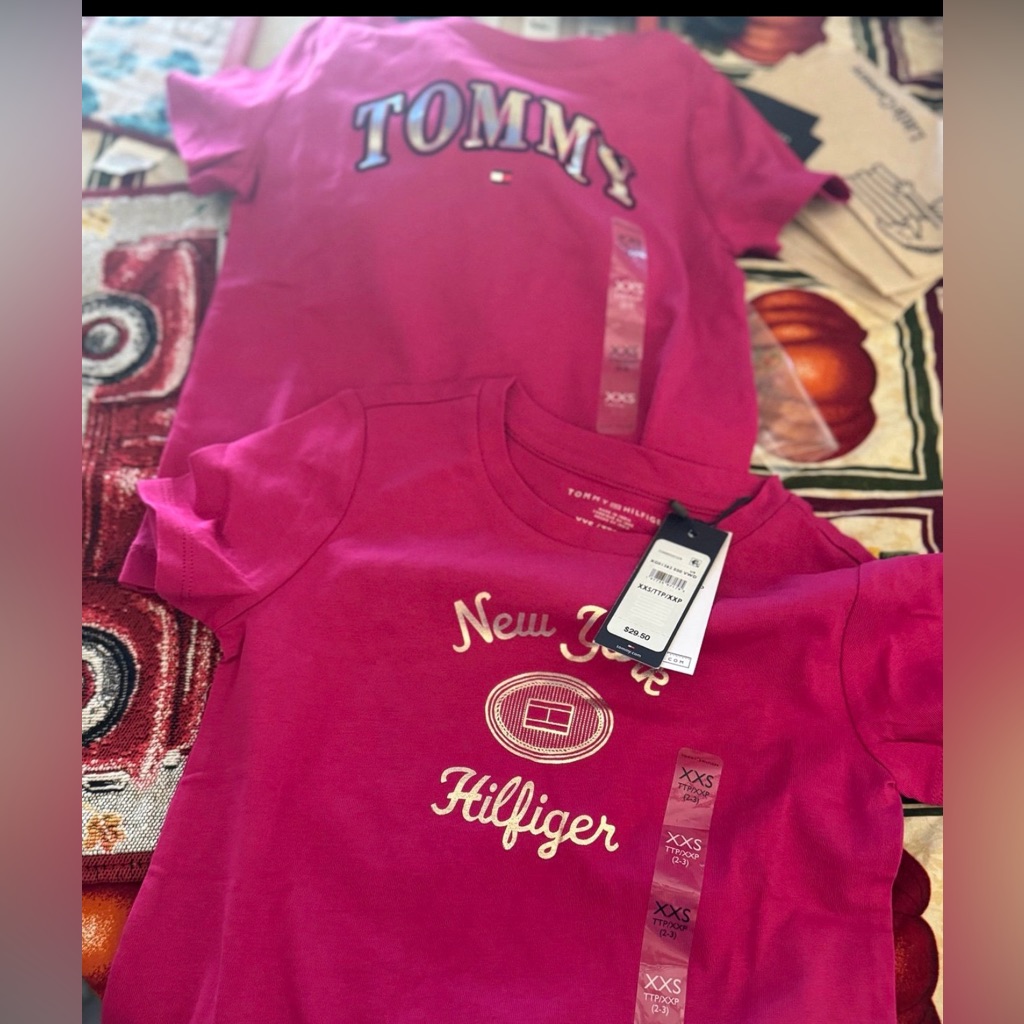 Tommy Hilfiger Kids Fuchsia Tee With New York Print